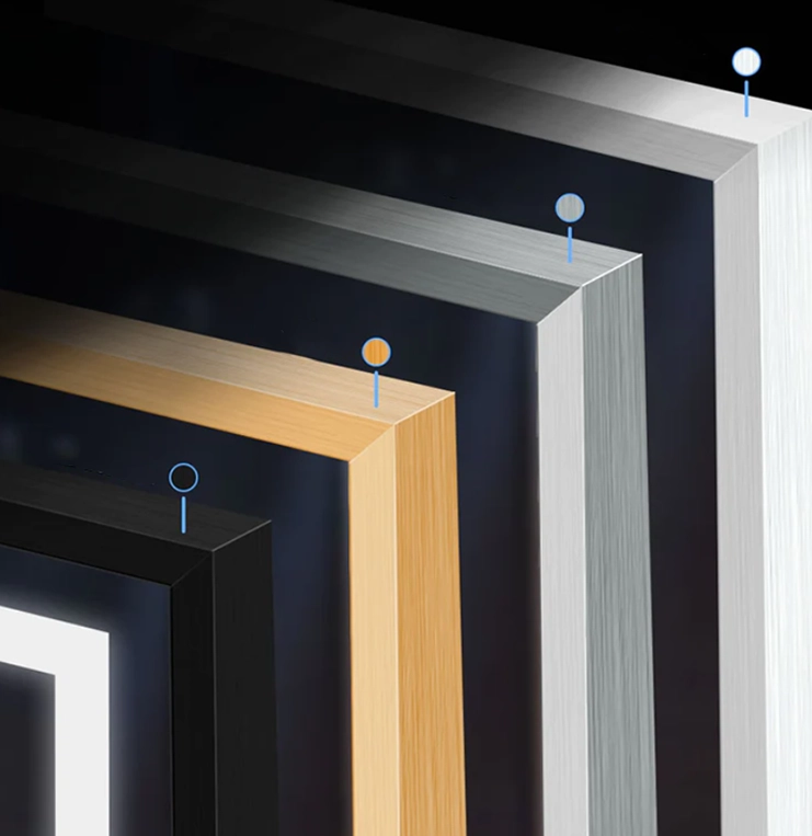 MIROIR ROND STYLE BRILLANT
